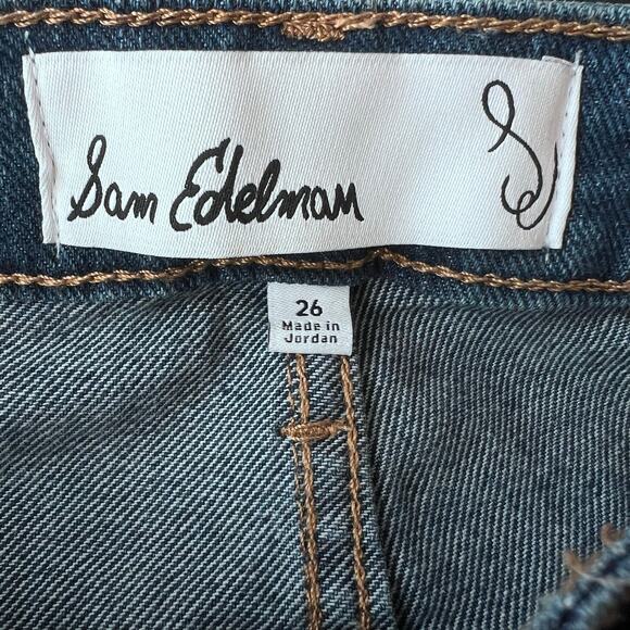 Sam Edelman Women's High Rise Slim Straight Ankle Shoreline Jeans Size 26 - Picture 7 of 14